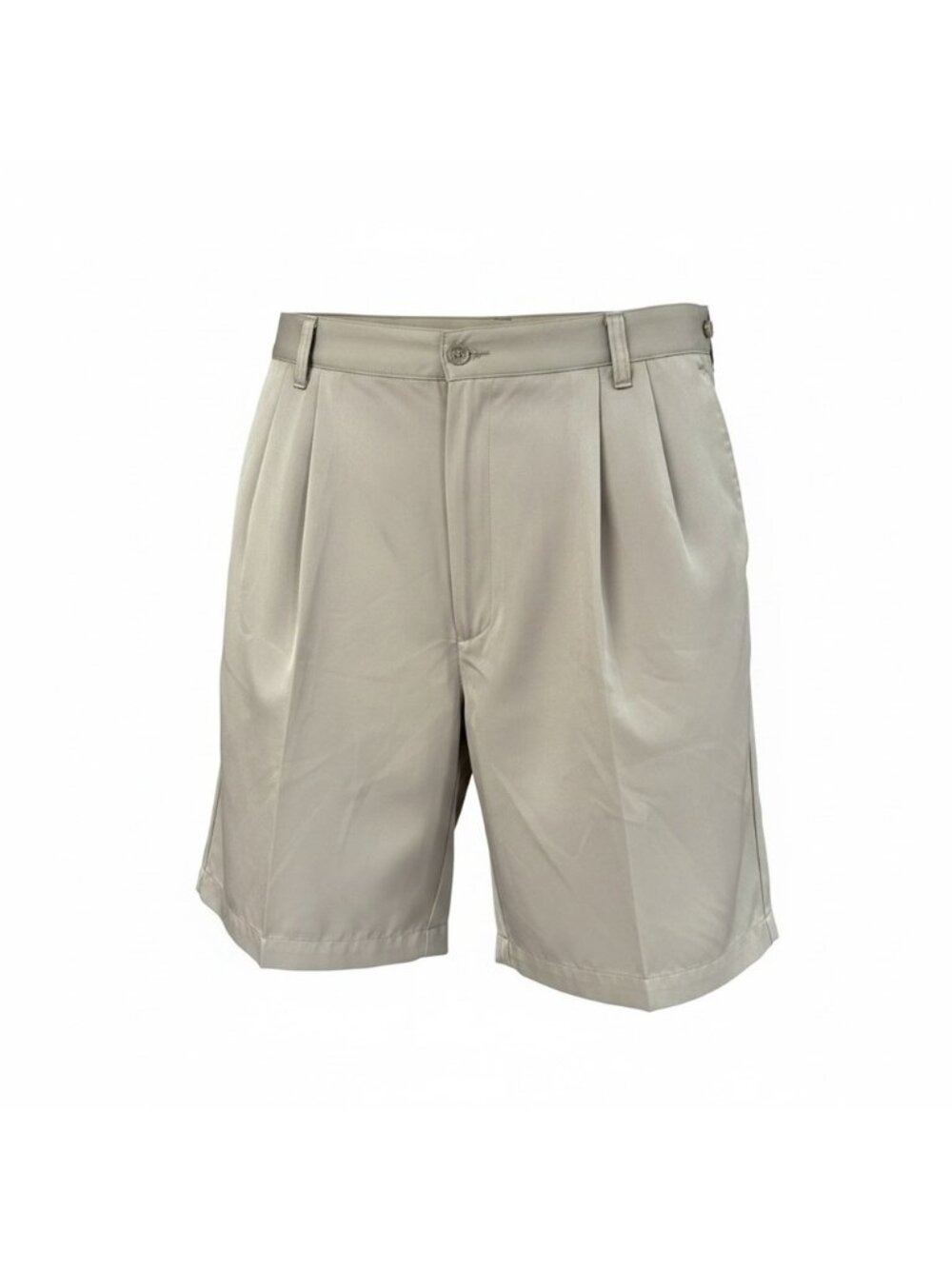 Dockers Mens Brown Pleated Classic Fit Bermuda Shorts Size 40 8 Inch Inseam